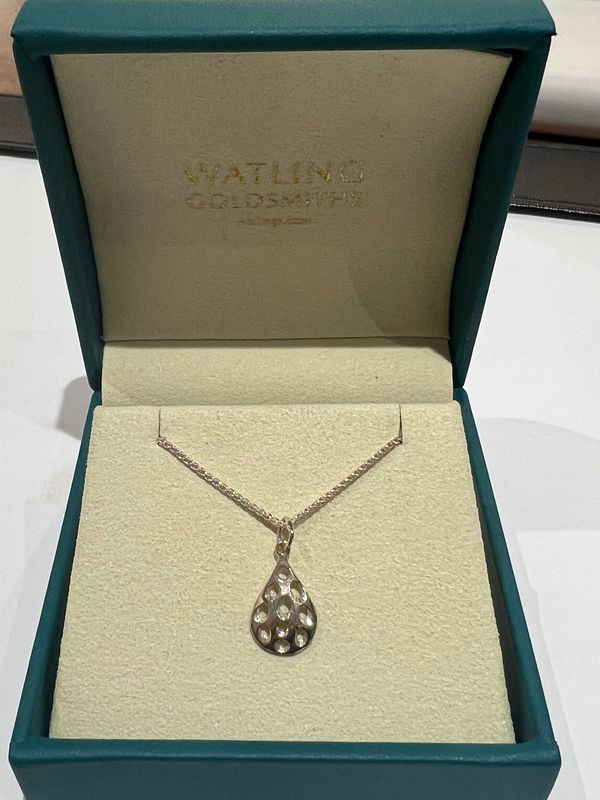 Silver Honeycomb Pendant