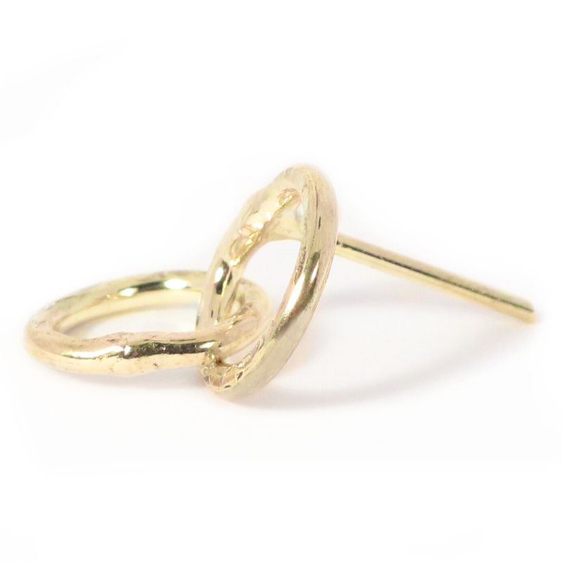18ct Gold Cyclone 2 Stud Earrings