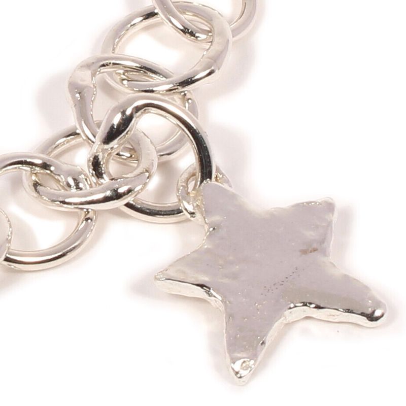Silver Original Jane Watling Fine Fused Bracelet &amp; Star Charm (10mm wide)