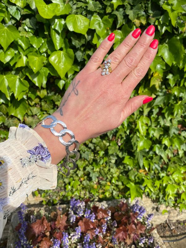 Silver Dune T-Bar Bracelet