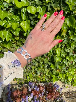 Silver Dune T-Bar Bracelet