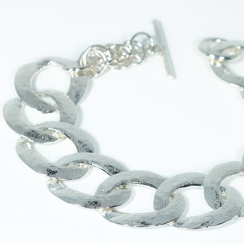 Silver Dune T-Bar Bracelet