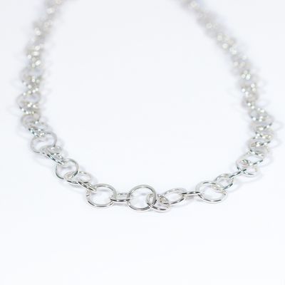 Silver Clovis Chain 16"