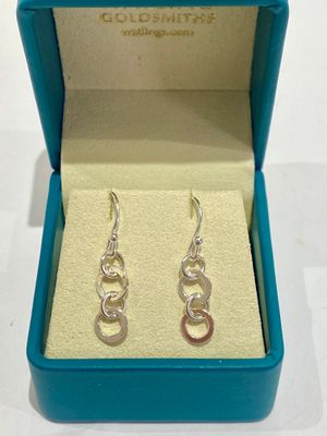 Silver ​Lucian Drop Earrings -30mm