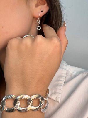 Silver ​Lucian Drop Earrings -30mm