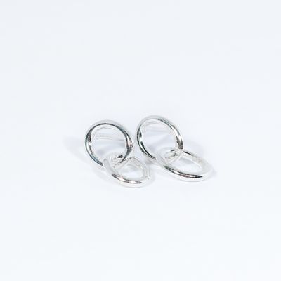 ​Silver Fleur Stud Earrings