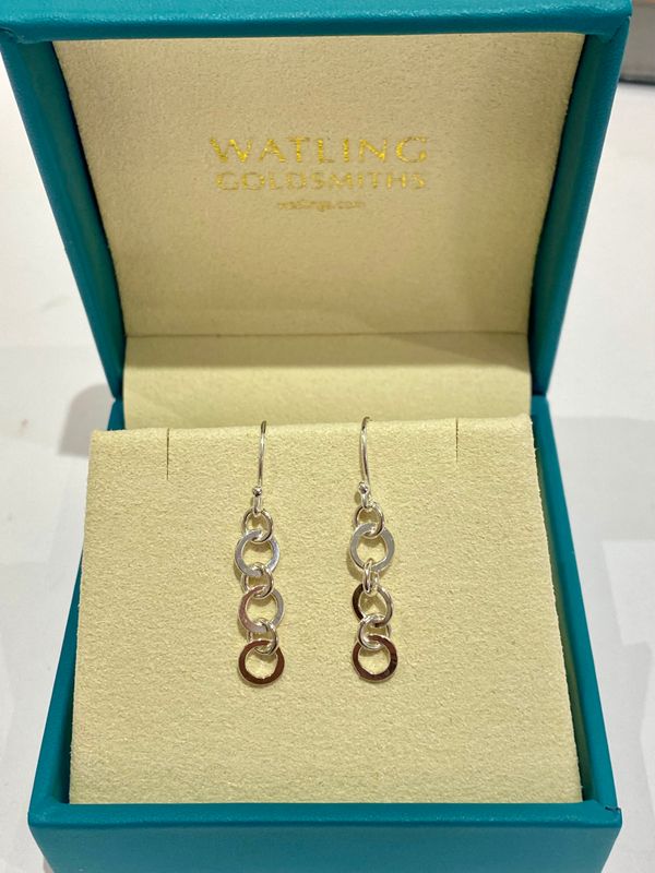 Silver ​Lucian Drop Earrings -40mm
