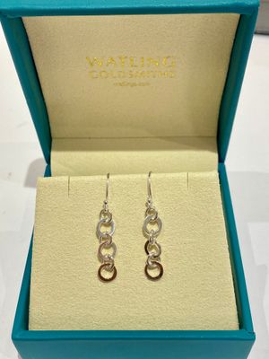 Silver ​Lucian Drop Earrings -40mm