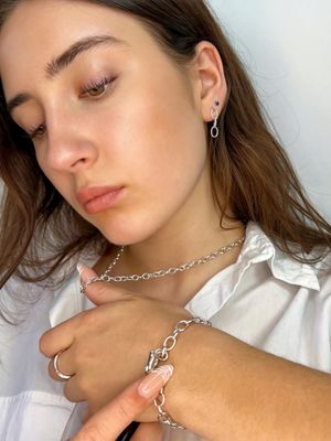 ​Silver Aurelia Stud Earrings