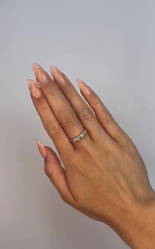 Silver Champagne Ring