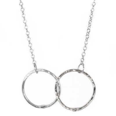 Silver 20mm Cyclone 2 Necklace