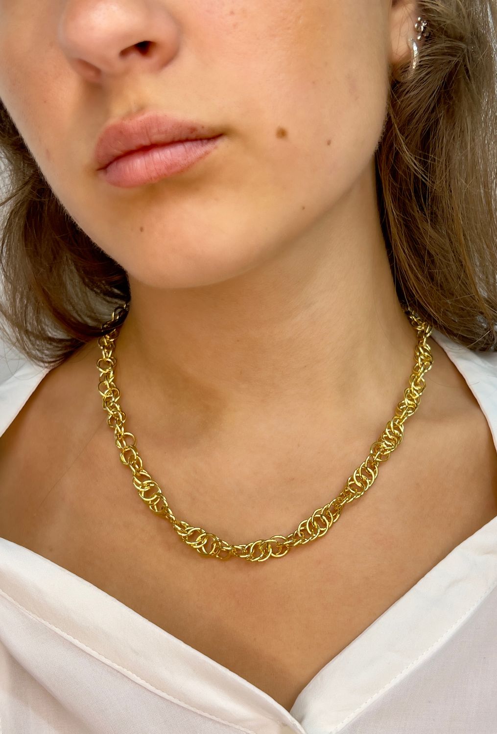 18ct Yellow Gold Entwine 18" Chain