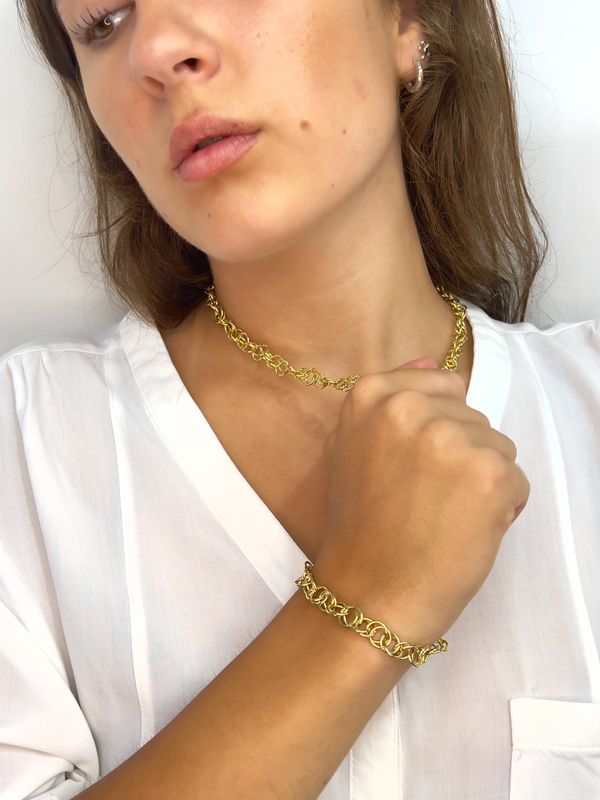 18ct Yellow Gold Entwine Bracelet