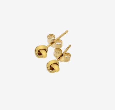 9ct Gold Love Knot Stud Earrings