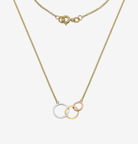 9ct Gold Trinity Links Necklace