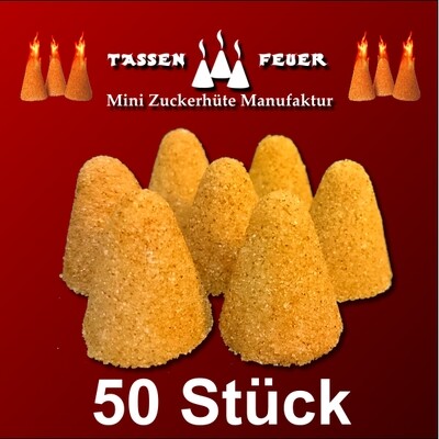Mini Zimt Zuckerhütchen ( 50 Minizuckerhüte ) für Feuerzangenbowle