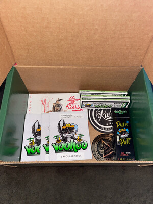 Autographed Millyz Blanco 6 CD with Voohoo box (3 Packs of Voohoo genetics, 3 Packs of King Size slim Organic hemp rolling papers, 1 Pack of 9mm Boss Voohoo carbon filters, 1 OG Kush sticker sticker)