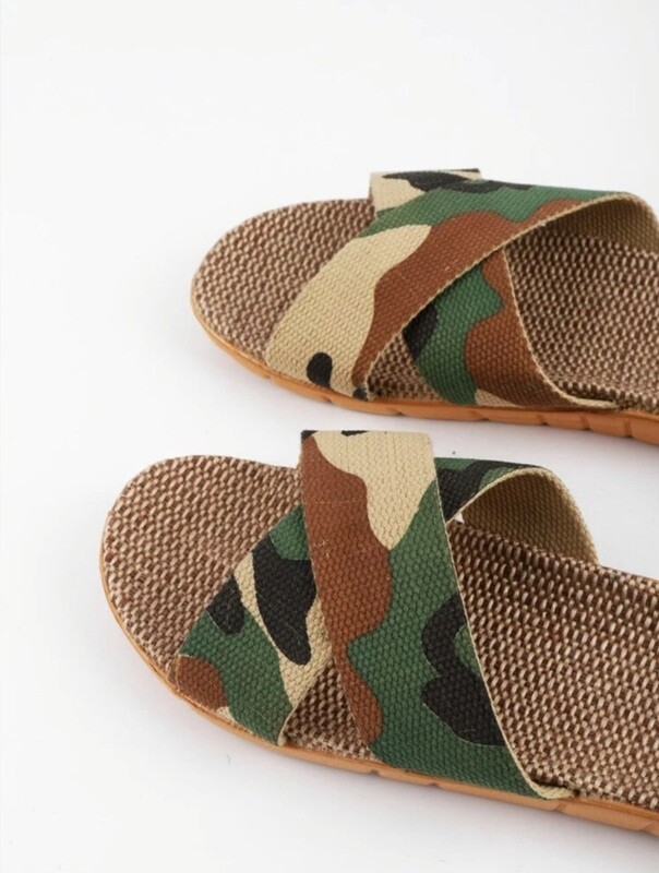 Camo Cross Stripe Slide