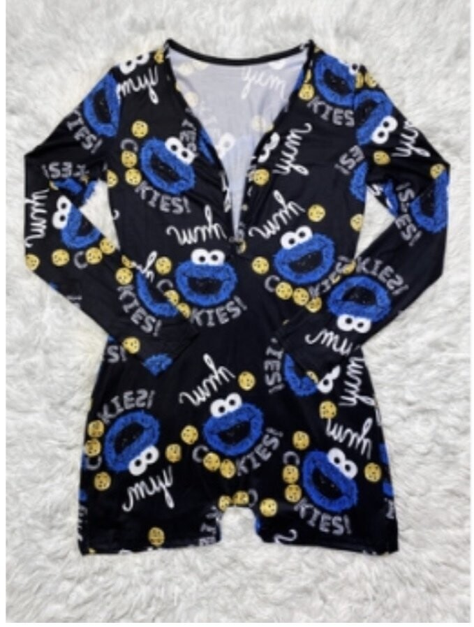 Women Cookie Monster Pajamas