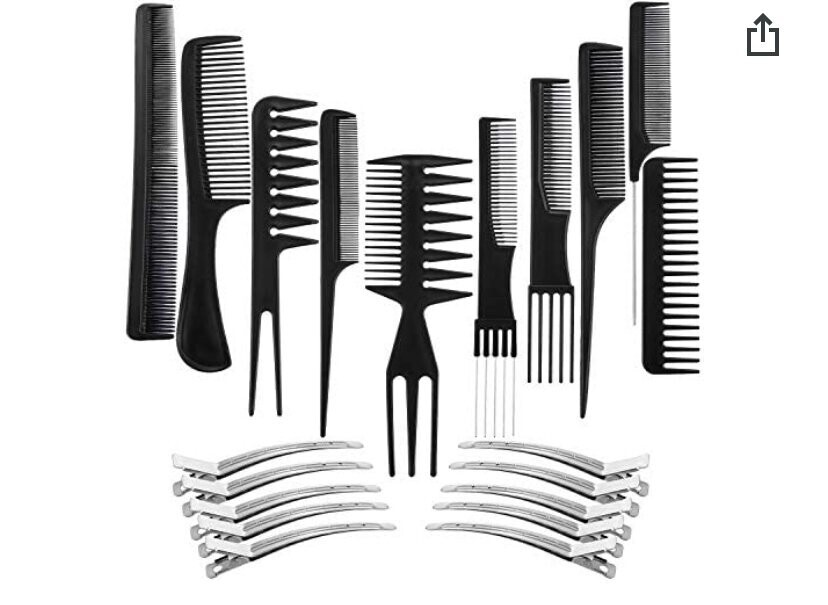10 Pack Hair Styling Comb Set