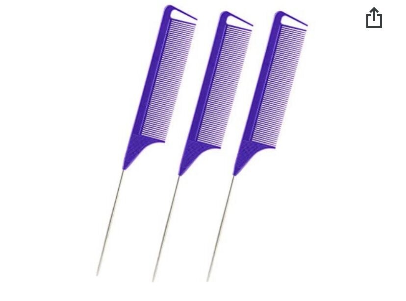 3 Piece Rat Tail Combs Set