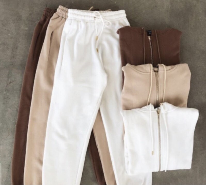 2 Piece Sport Track suit Nude Colors