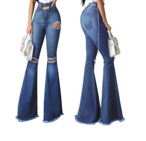 Bell Skinny Ripped Cute Jeans