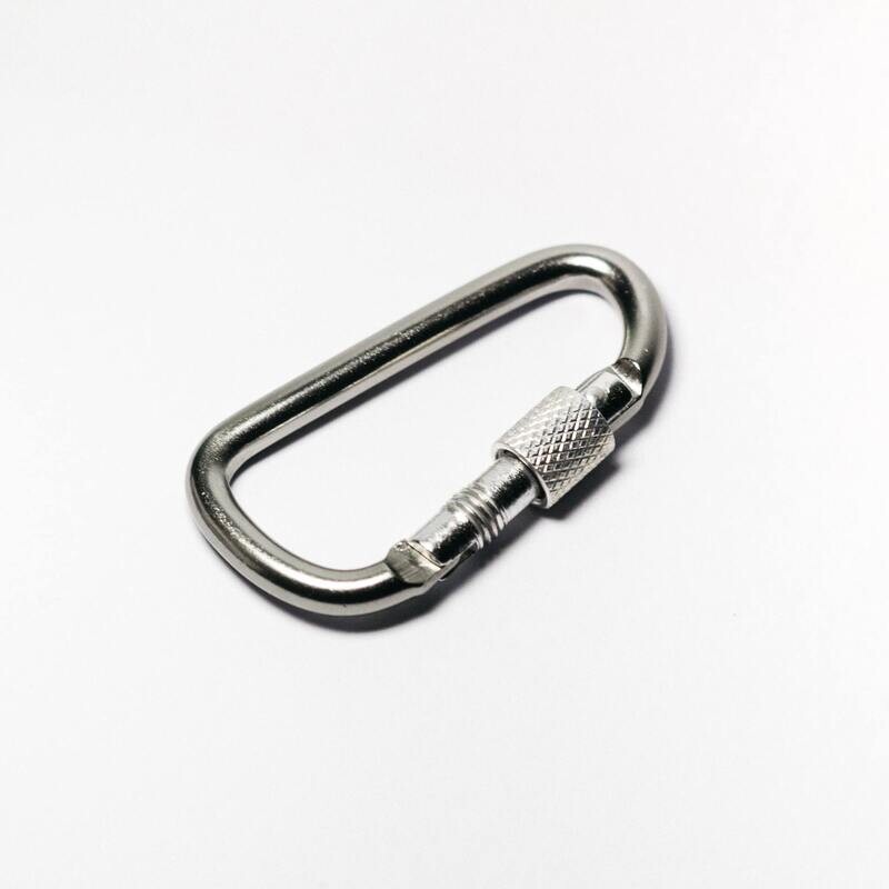 Silver carabiner- Sample Product