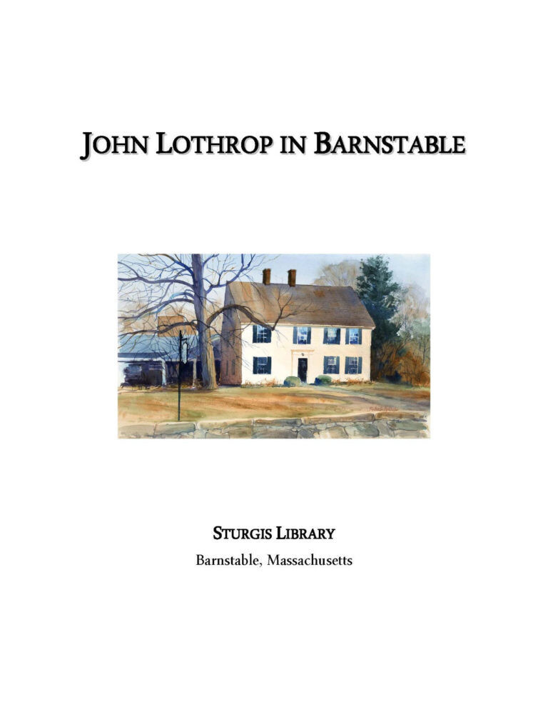 John Lothrop in Barnstable