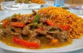 Jollof Rice and Beef Sauce