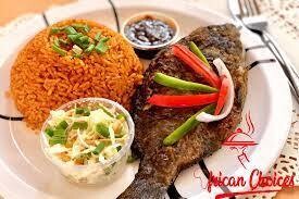 Jollof Rice and Tilapia
