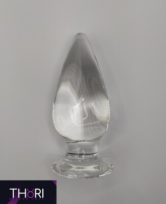 PLUG ANALE VETRO  - GLASS ANAL BUTT  4,5*10 cm