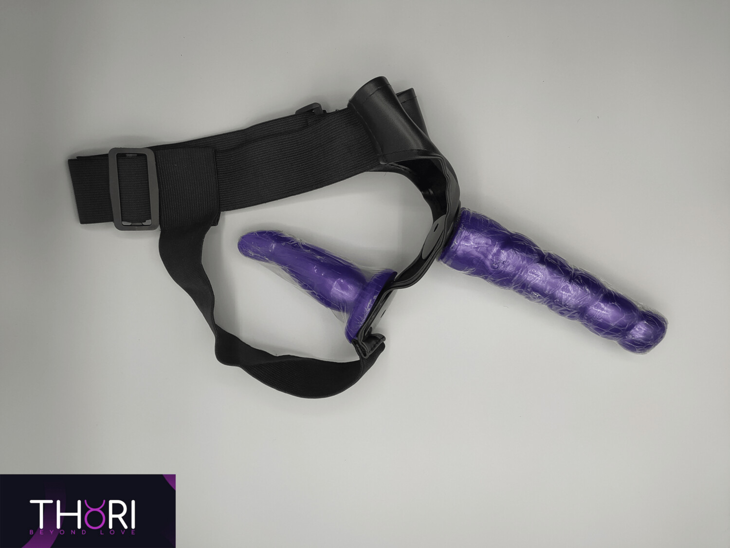 STRAP-ON REGOLABILE DOUBLE - DOPPIO DILDO FISSO SILICONE