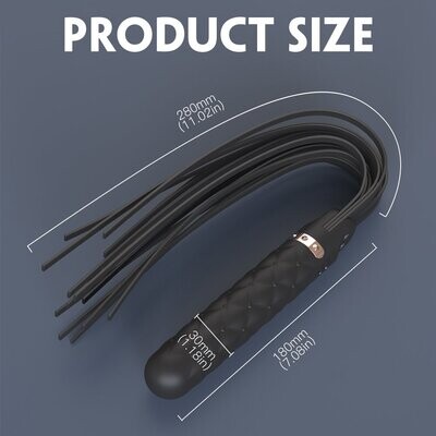 FRUSTA SADOMASO CON MANICO VIBRANTE | VIBRATORE 9 VELOCITA' | DOPPIO USO | DILDO