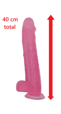 DILDO A VENTOSA - FLEXI IPERREALISTICO - FALLO IN SILICONE ROSA ENORME