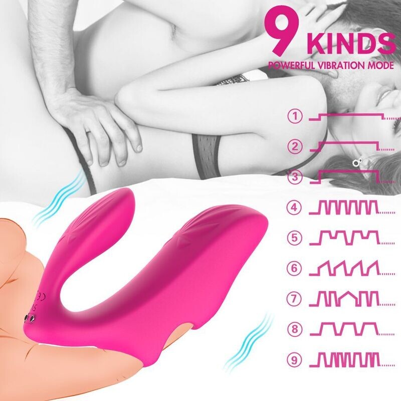 FINGER STIMOLATORE DOPPIO VIBRATORE VAGINA + CLITORIDE PER DITO CON CARICA CAVO USB MAGNETICO
