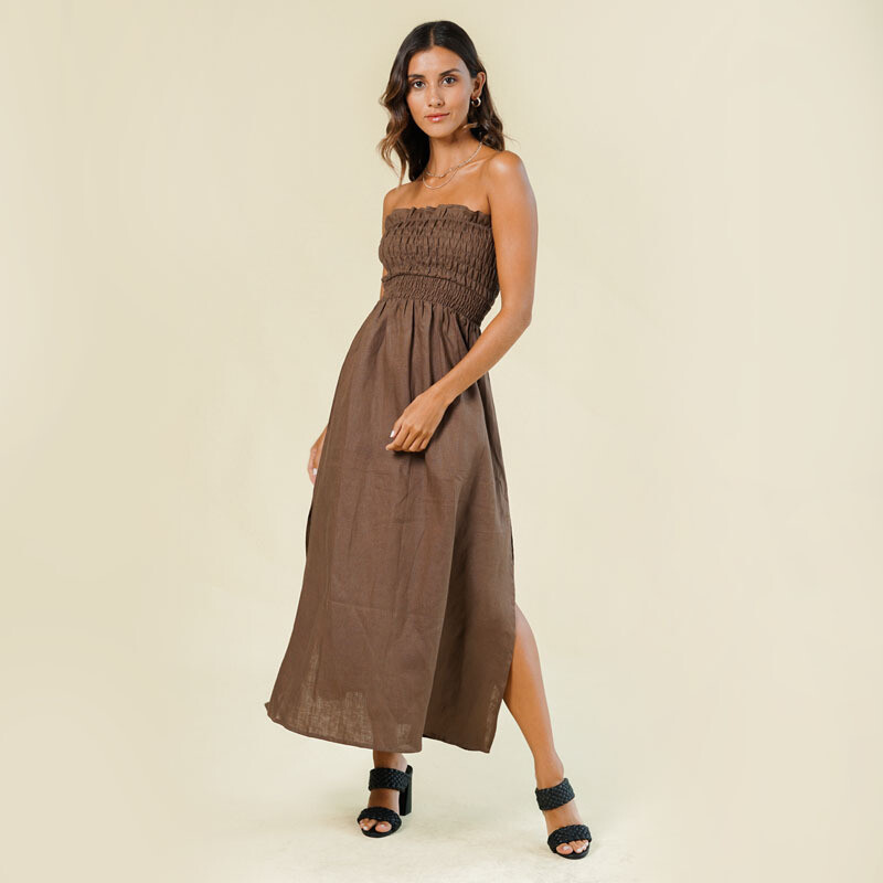 sexy linen dress