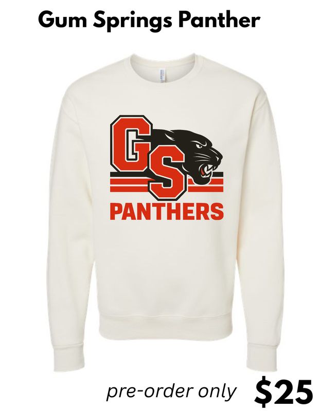 Gum Springs Panther  Crew Sweatshirt