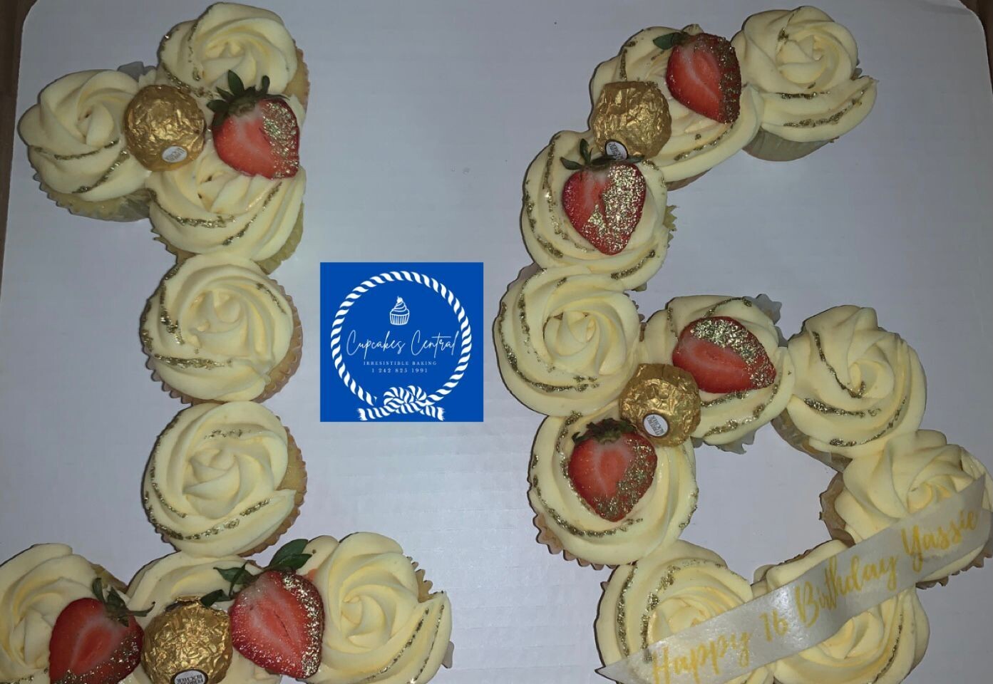 Number Shaped Cupcakes