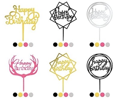 Happy Birthday Cake Toppers