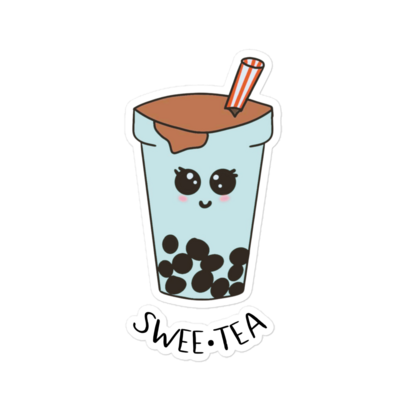 Swee•tea™️ Boba Baby Aqua Sticker
