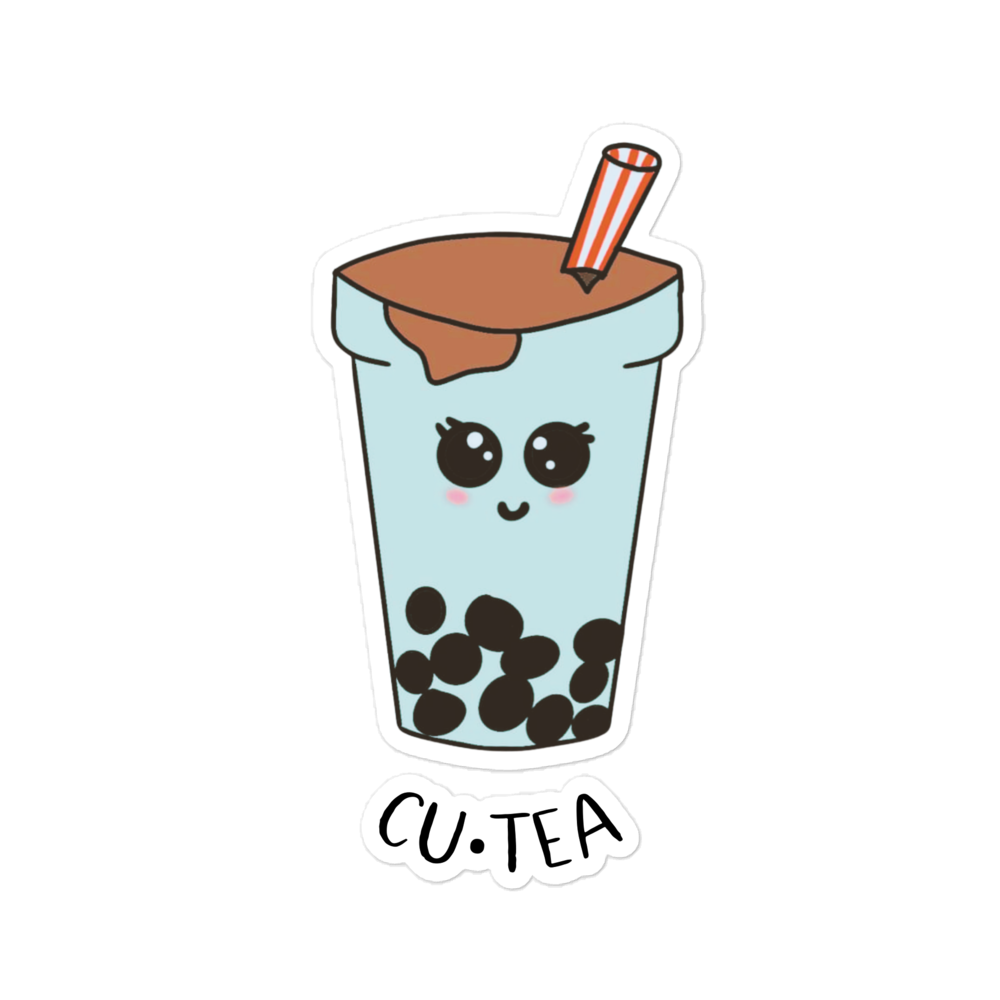 Boba Baby Aqua Sticker | Bubble Tea