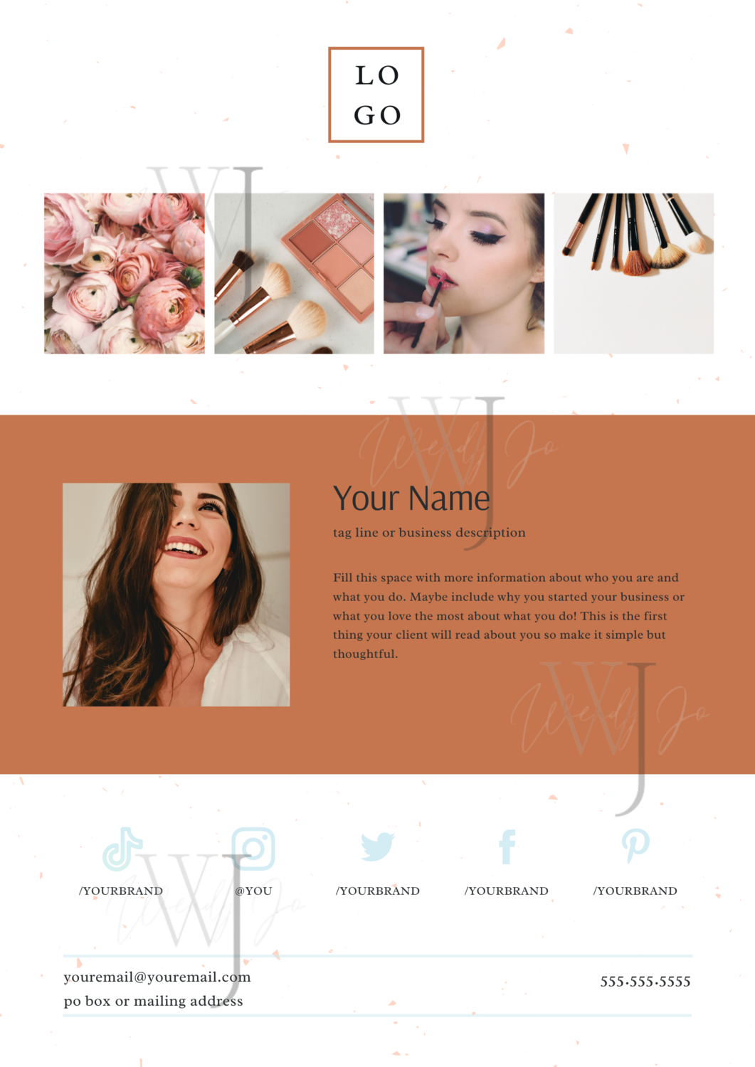 Media Kit | Canva Template | Edit to Personalize