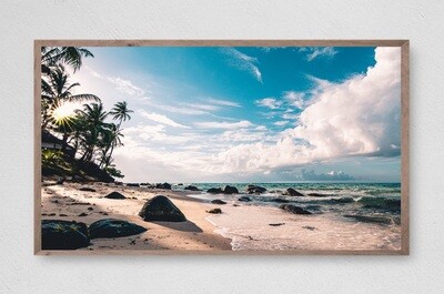 Samsung Frame TV Art, Palm Trees At The Beach,  Instant Download