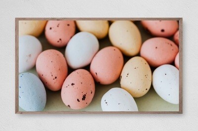 Samsung Frame TV Art, Colored Eggs Easter Instant Download