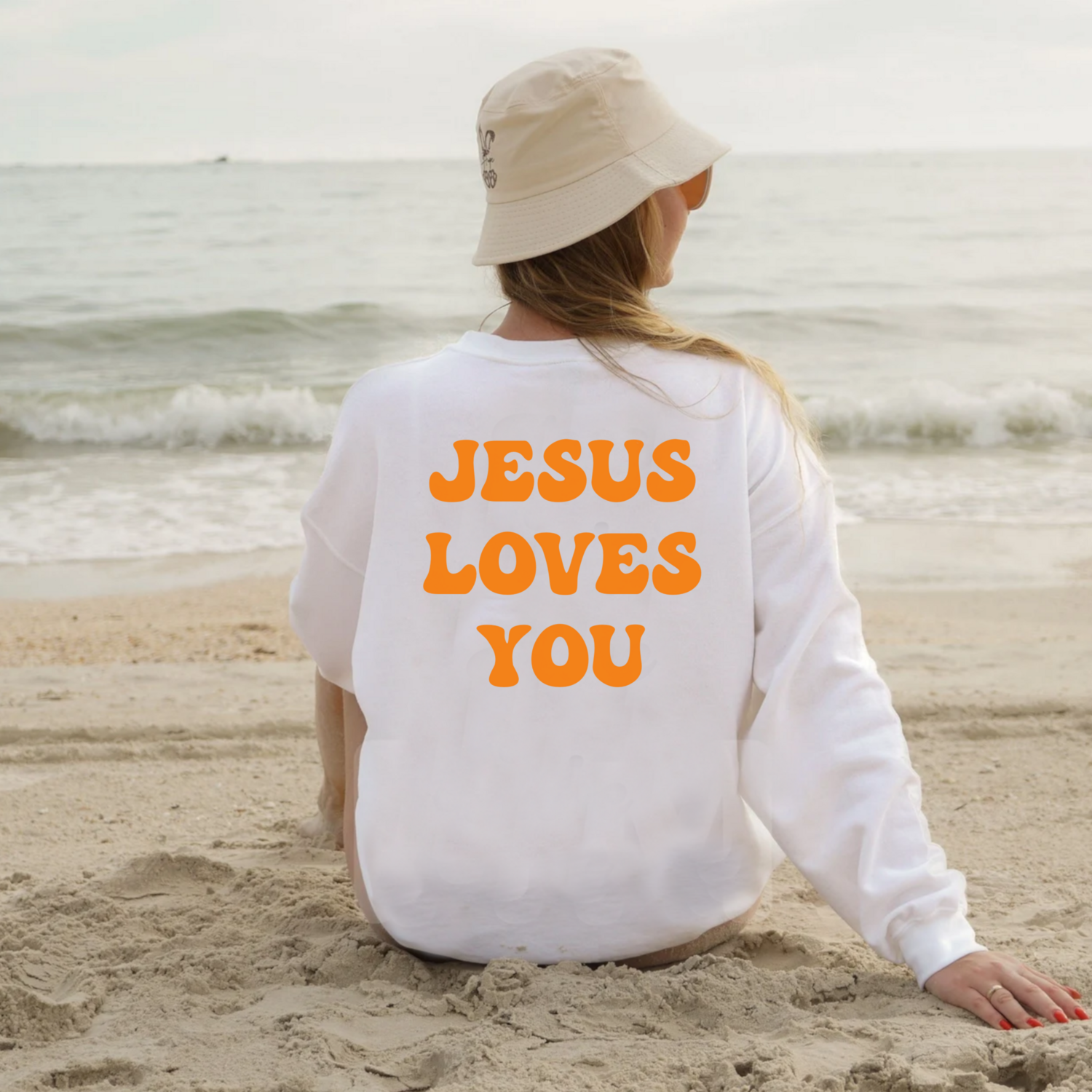 Jesus Loves You Retro Sweatshirt | Christian Apparel