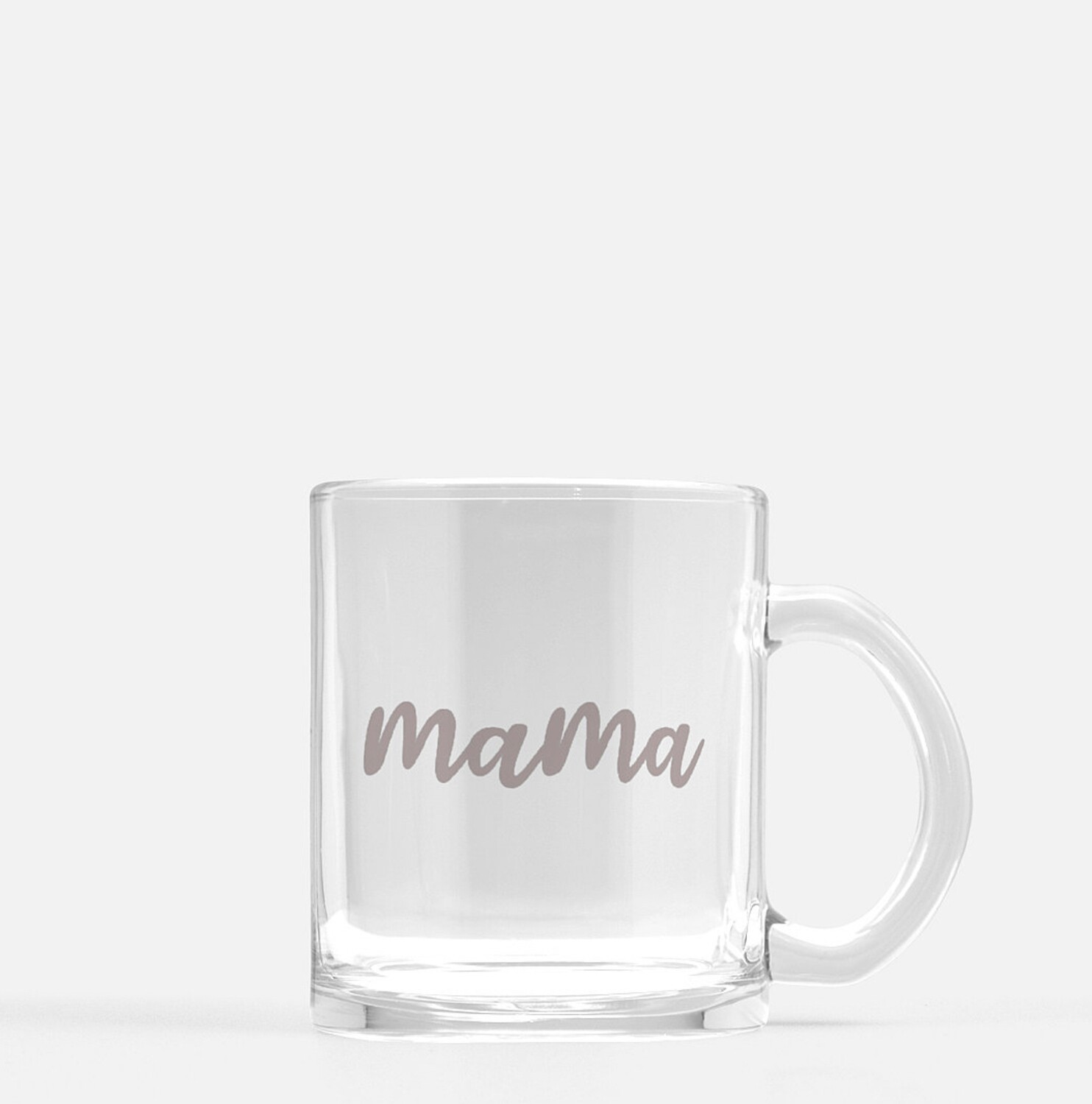 Mama Clear Glass Coffee Mug | Mothers’s Day Gift