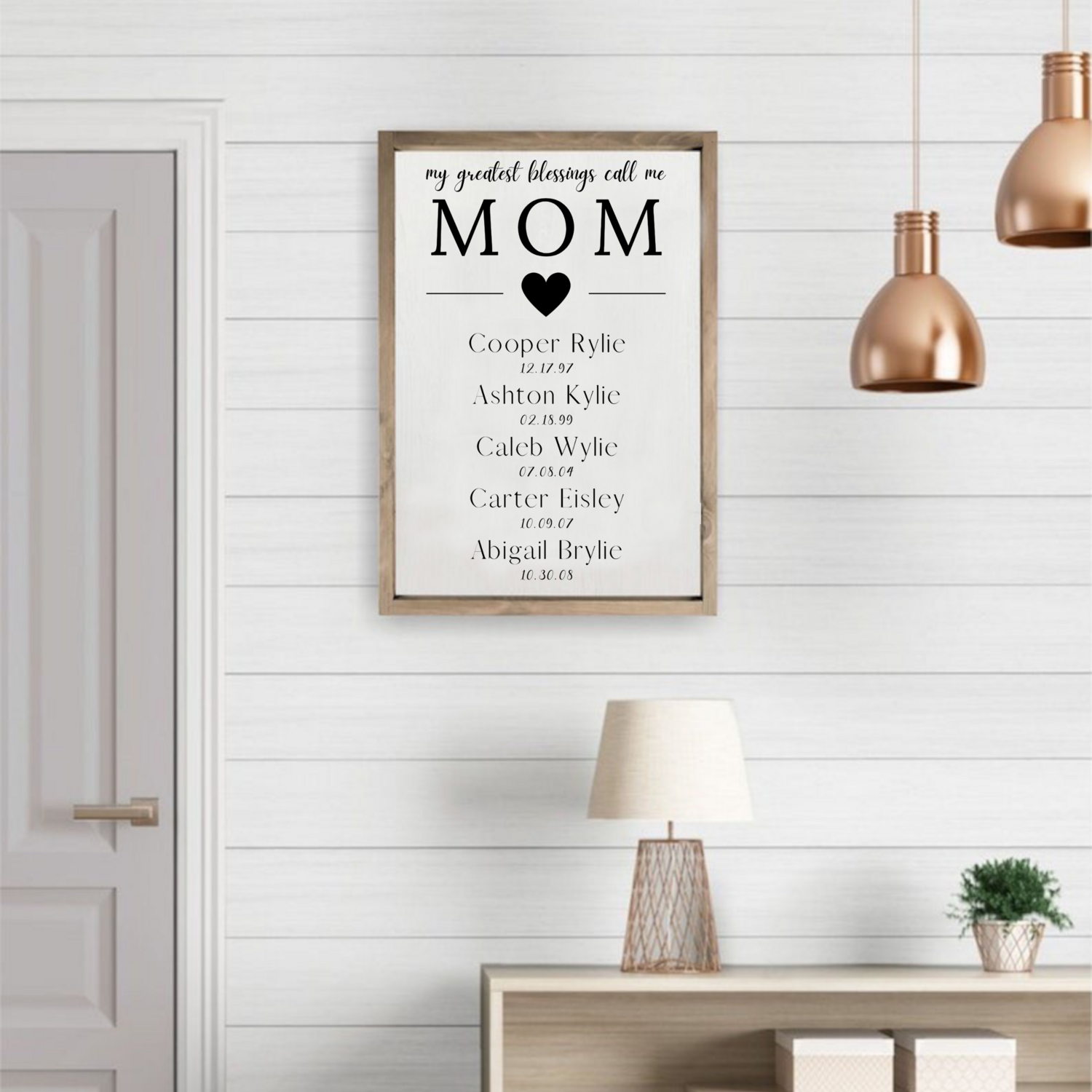 Personalized Sign | My Greatest Blessings Call Me Mom | Grandma