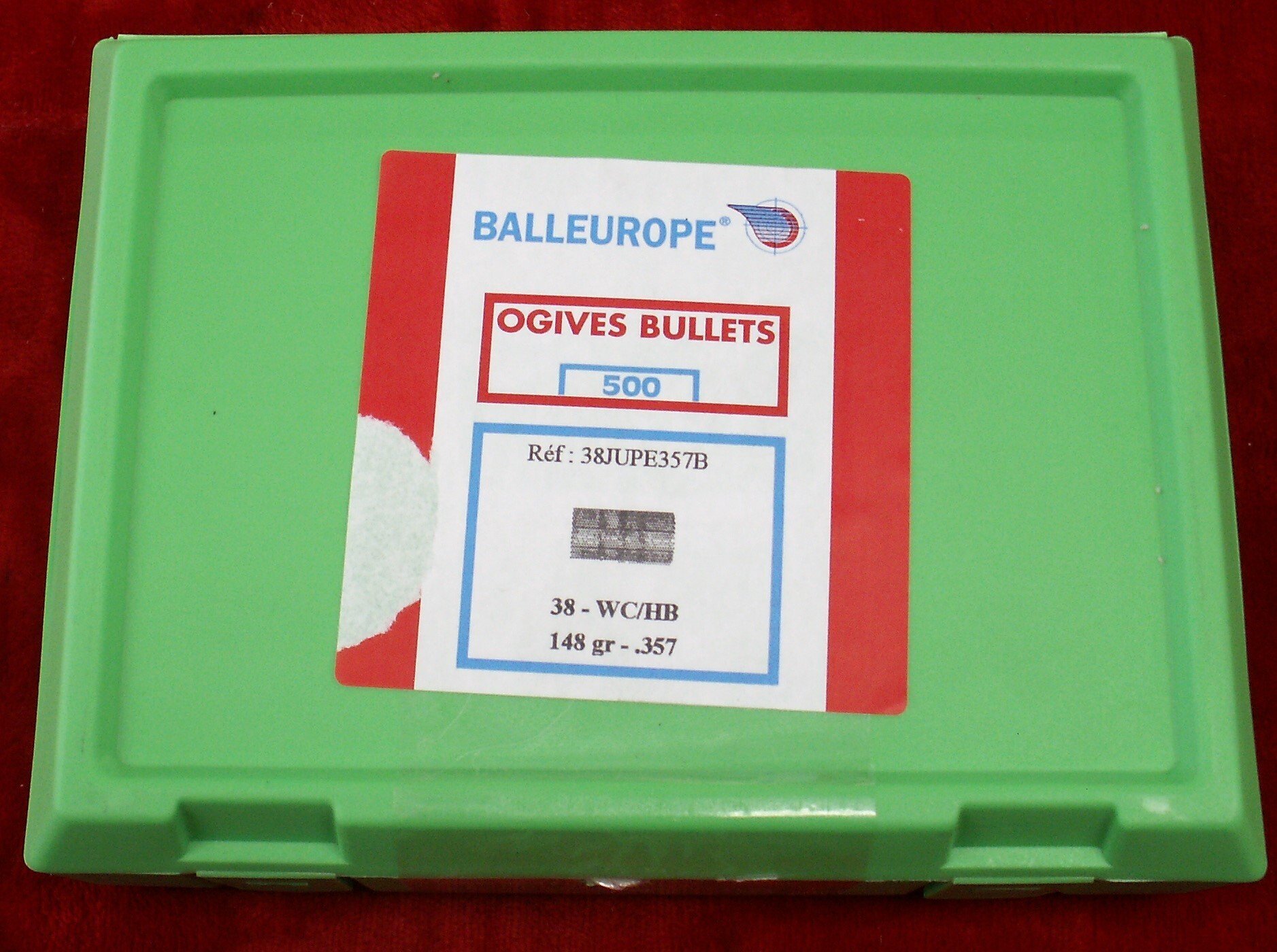 OGIVES BALLE EUROPE 38-357 148GRS X500 WC