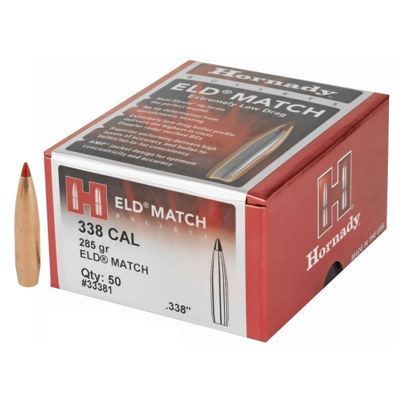 OGIVE HORNADY ELD MATCH CAL. 338